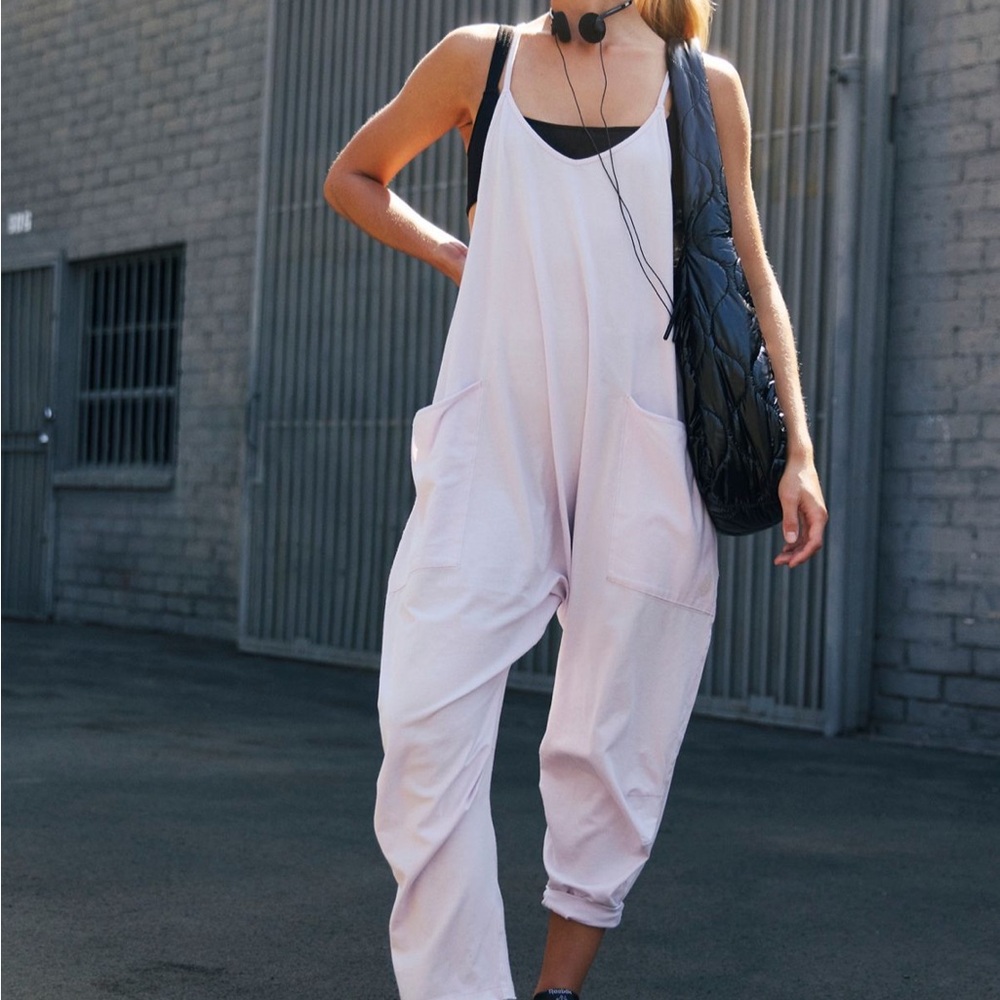 Free People Hot Shot Onesie Jumpsuit NWOT hot pink XS overalls romper